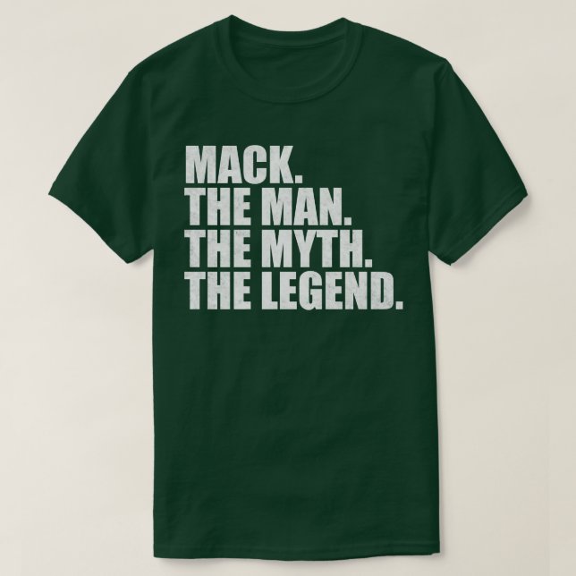 MackMack Name Mack Vorname T-Shirt (Design vorne)