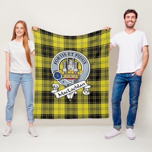 MacLachlan Clan Abzeichen Tartan Kariert Fleecedecke (Beispiel)