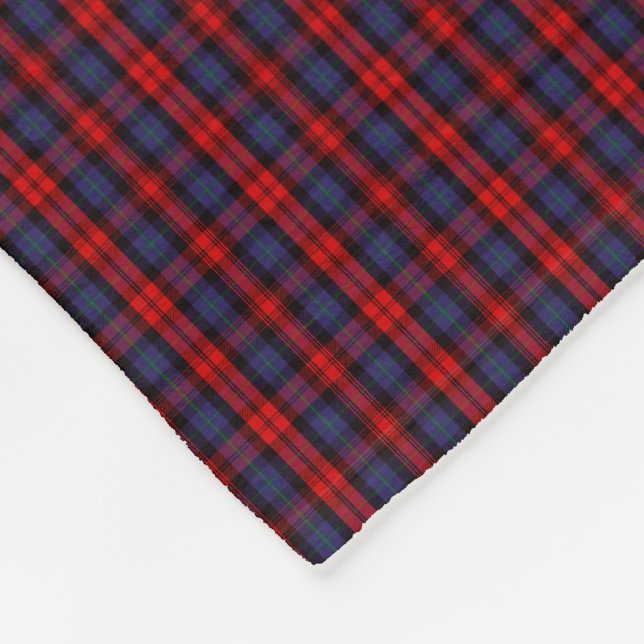 MacLachlan-Clan-Tartan Fleecedecke (Ecke)