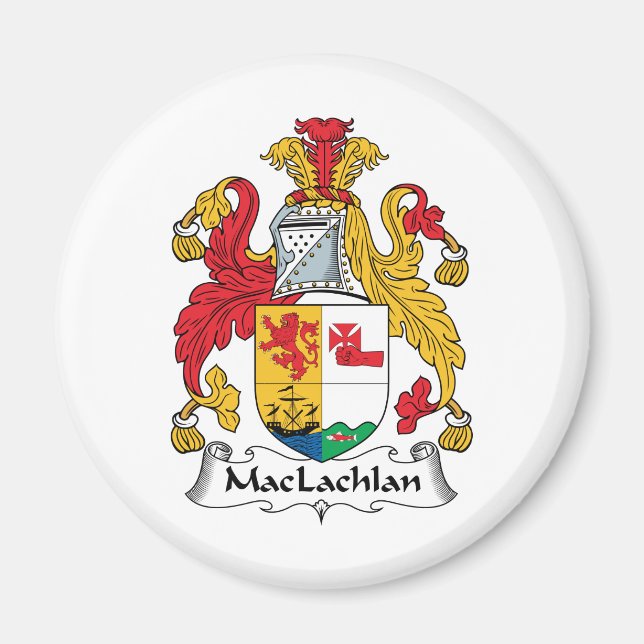 MacLachlan-Familienwappen Magnet (Vorne)