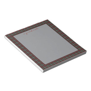 MacLachlan Moderne Original-Schottentartan Notizblock