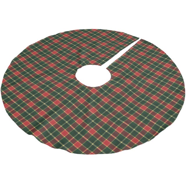 MacLachlan Old Modern Scottish Tartan Polyester Weihnachtsbaumdecke (Schrägansicht)