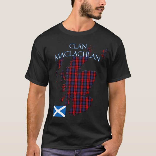 MacLachlan Scottish Clan Tartan Scotland T-Shirt (Vorderseite)