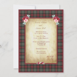 MacLachlan Tartan Kariert Garden Wedding Einladung