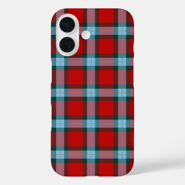 MacLaine Tartan Red Kariert Case-Mate iPhone Hülle (Rückseite)