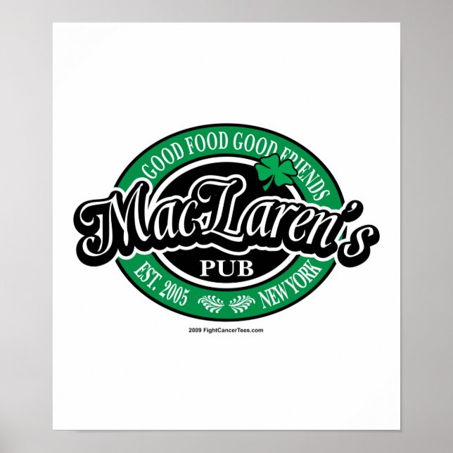 MacLaren's Pub Poster (Vorne)