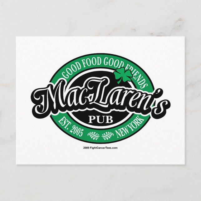 MacLaren's Pub Postkarte (Vorderseite)