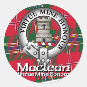 Maclean Clan Runder Aufkleber
