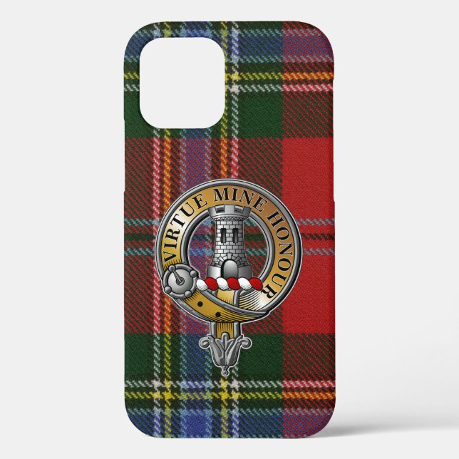 MacLean Tartan & Abzeichen Case-Mate iPhone Hülle (Rückseite)