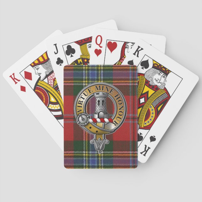 MacLean Tartan & Abzeichen Spielkarten (Rückseite)