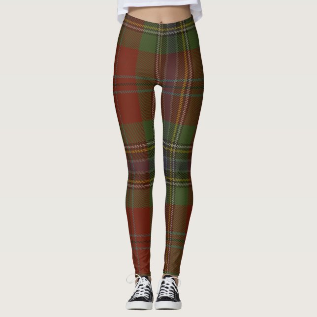 MacLean Tartan-Clan kariert Leggings (Vorderseite)