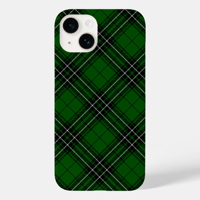 MacLean Tartan Green und Black Kariert Case-Mate iPhone Hülle (Rückseite)