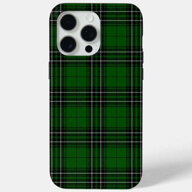 MacLean Tartan Green und Black Kariert Case-Mate iPhone Hülle (Rückseite)