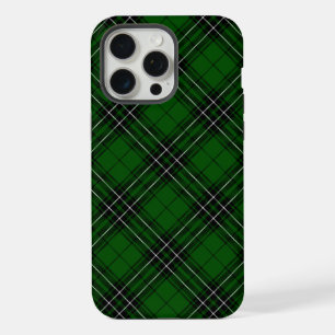 MacLean-Tartan Grün und Schwarz Karo iPhone 15 Pro Max Hülle
