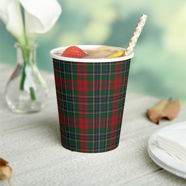 MacLean Tartan Kariert Paper Cups Pappbecher (In Situ)