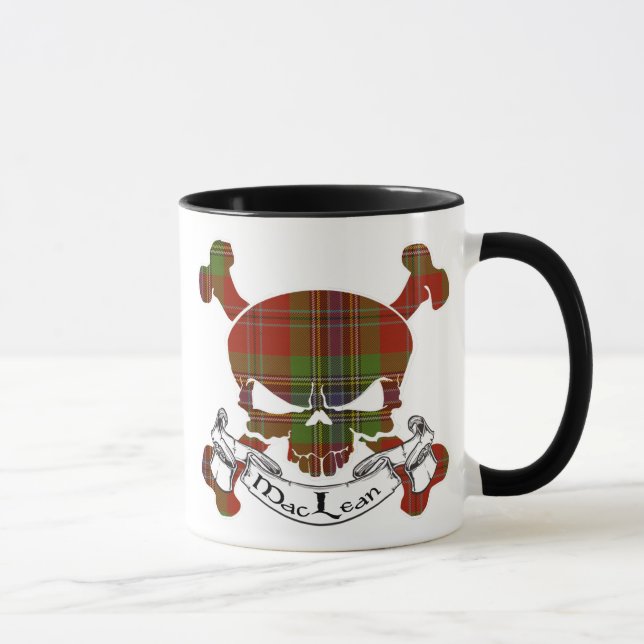 MacLean Tartan-Schädel Tasse (Rechts)