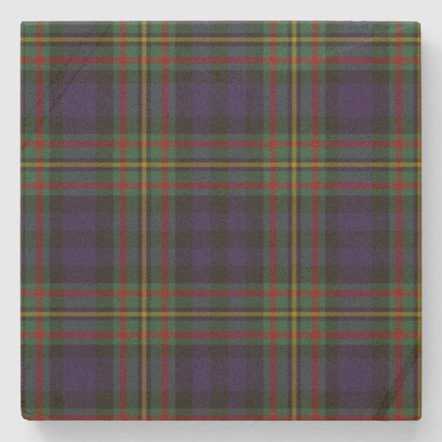 MacLellan Clan Tartan Kariert Stone Untersetzer (Vorderseite)
