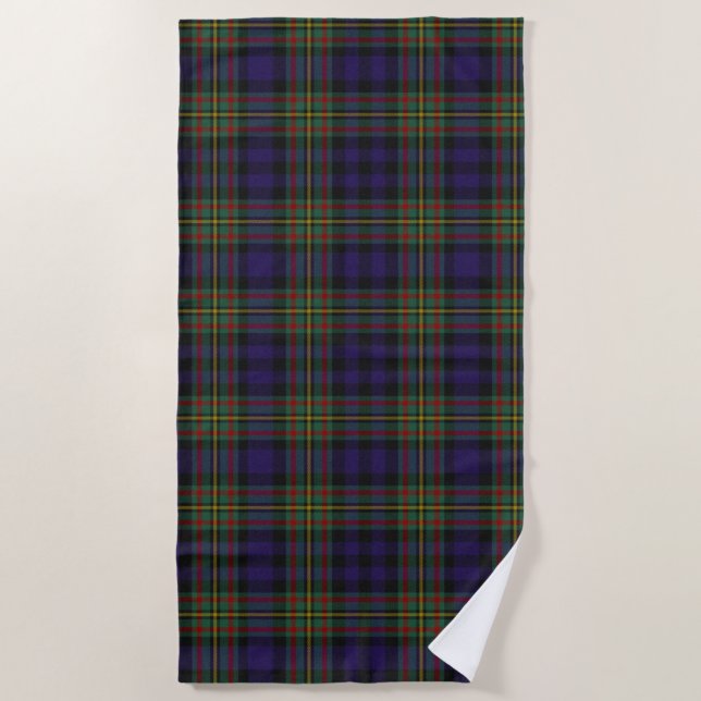 MacLellan Tartan Kariert Beach Handtuch (Vorderseite)