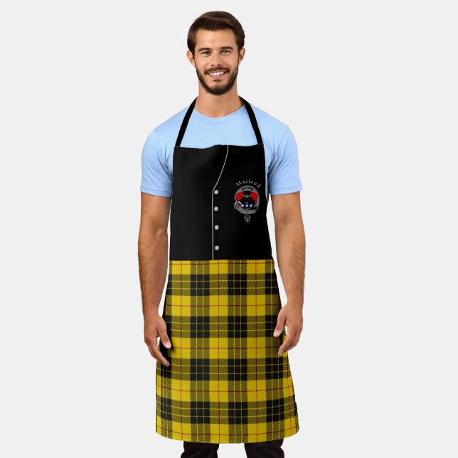 Macleod Clan Abzeichen & Tartan Kilt Schürze (Getragen)