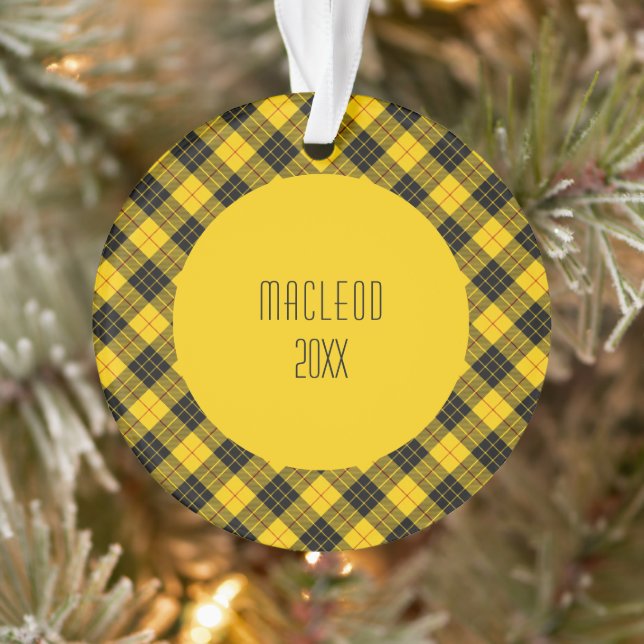 MacLeod Clan Tartan Scottish Kariert Ornament (Baum)