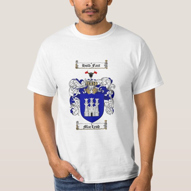 Macleod Familienwappen - Macleod Wappen T-Shirt (Vorderseite)