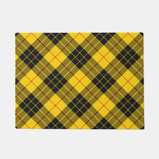 MacLeod Scottish Clan Tartan Kariertes Muster Fußmatte (Vorderseite)