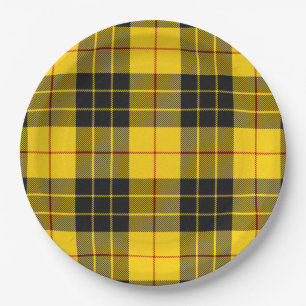 MacLeod Scottish Clan Tartan Kariertes Muster Pappteller