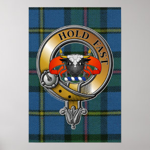 MacLeod Tartan & Abzeichen Poster