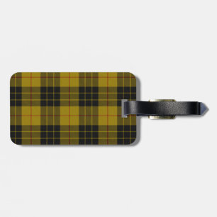 MacLeod-Tartan gelb-schwarzes Karo Gepäckanhänger
