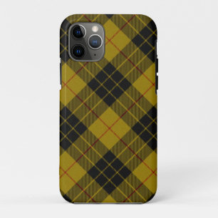 MacLeod-Tartan gelb-schwarzes Plaid Case-Mate iPhone Hülle