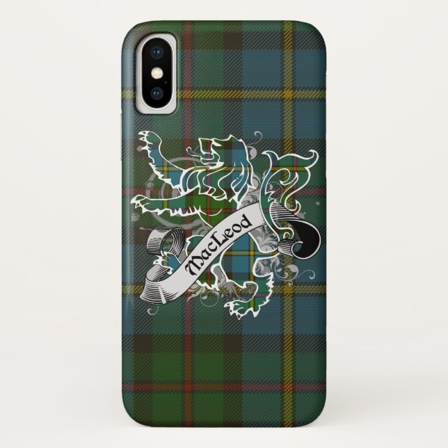 MacLeod Tartan Lion Case-Mate iPhone Hülle (Rückseite)