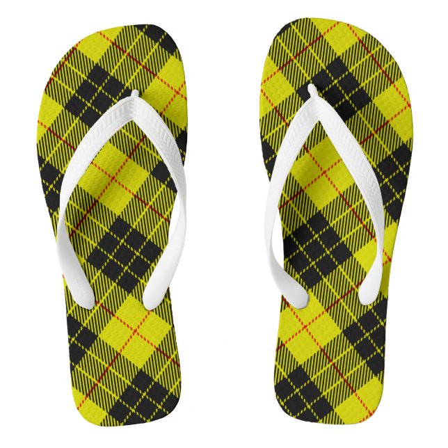 MacLeod-Tartan-Muster Flip Flops (Fußbett)