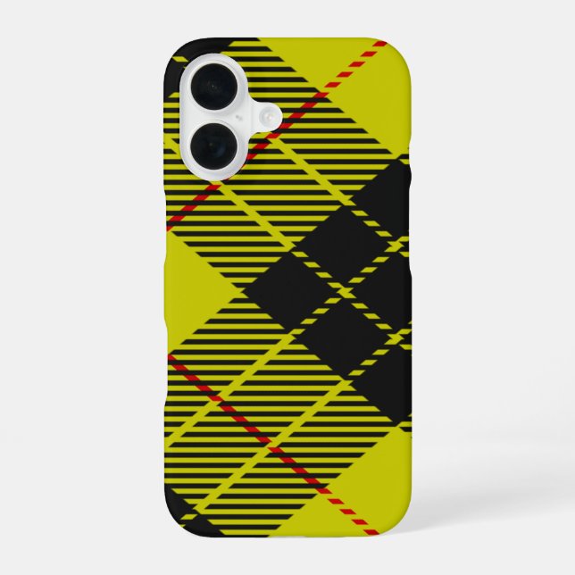 MacLeod-Tartan-Muster iPhone 16 Hülle (Rückseite)