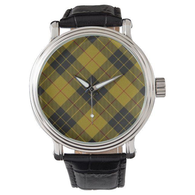 MacLeod Tarttan kariert Armbanduhr (Vorderseite)