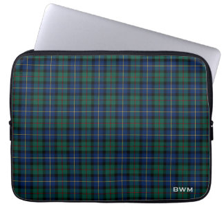 MacLeod von Skye Tartan Scottish Kariert Monogram Laptopschutzhülle