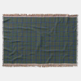 MacMillan Clan Jagd Tartan Blue und Green Kariert Decke