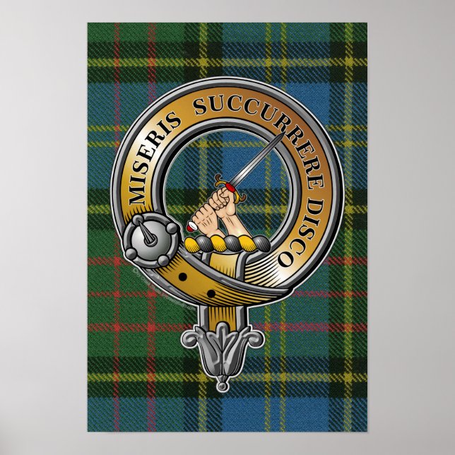 MacMillan Tartan & Abzeichen Poster (Vorne)