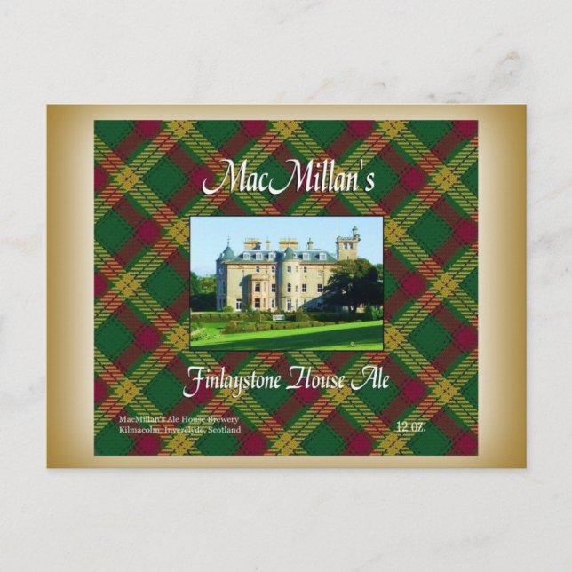 MacMillans Finlaystone House Ale Postkarte (Vorderseite)