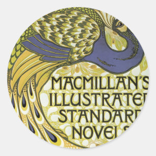 MacMillans Pfau-Ausgabe Runder Aufkleber