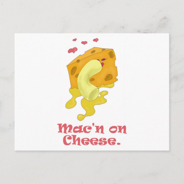Mac'n auf Käse Postkarte (Vorderseite)