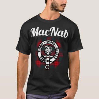 MacNab Clan Scottish Name Coat of Arms Tartan T-Shirt