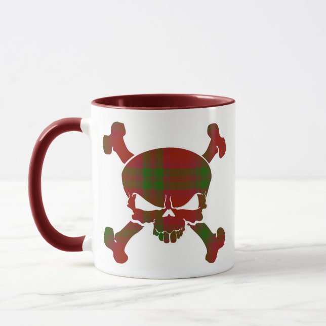 MacNab Tartan Skull No Banner Tasse (Links)