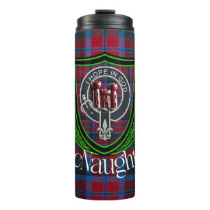 MacNaughton Schottischer Clan Tartan & Wappen Thermosbecher