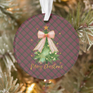 MacNaughton Weathered  schottischer Tartan-Weihnac Ornament