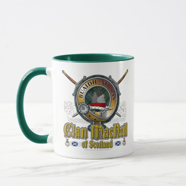 MacNeil Barra Clan Abzeichen Tasse (Links)