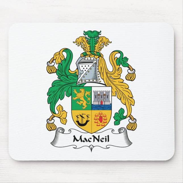MacNeil Familienwappen Mousepad (Vorne)