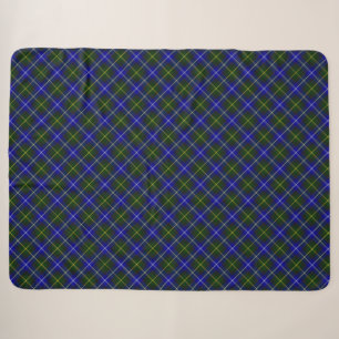 Macneil of Barra Tartan blau grün kariert Sherpadecke