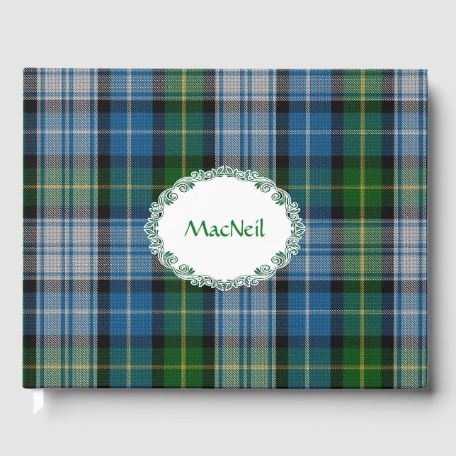 MacNeil Tartan Kariertes Gästebuch (Vorderseite)