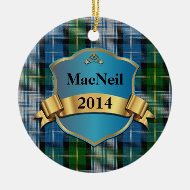MacNeil Tartan Plädoyer Custom ornament (Vorne)
