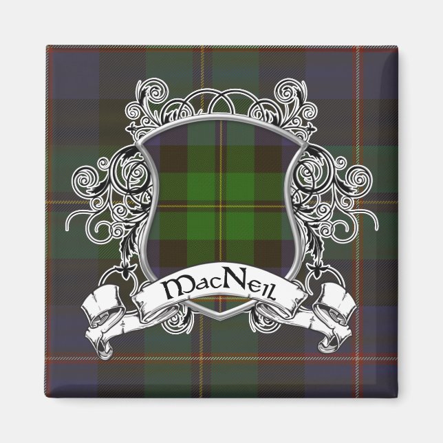 MacNeil Tartan Shield Magnet (Vorne)